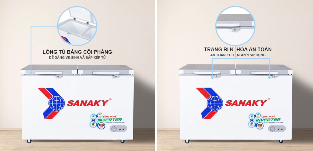 Lòng tủ Sanaky vh-4099a4k côi phẳng