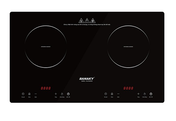 Bếp hồng ngoại đôi Sanaky VH-8100HGW
