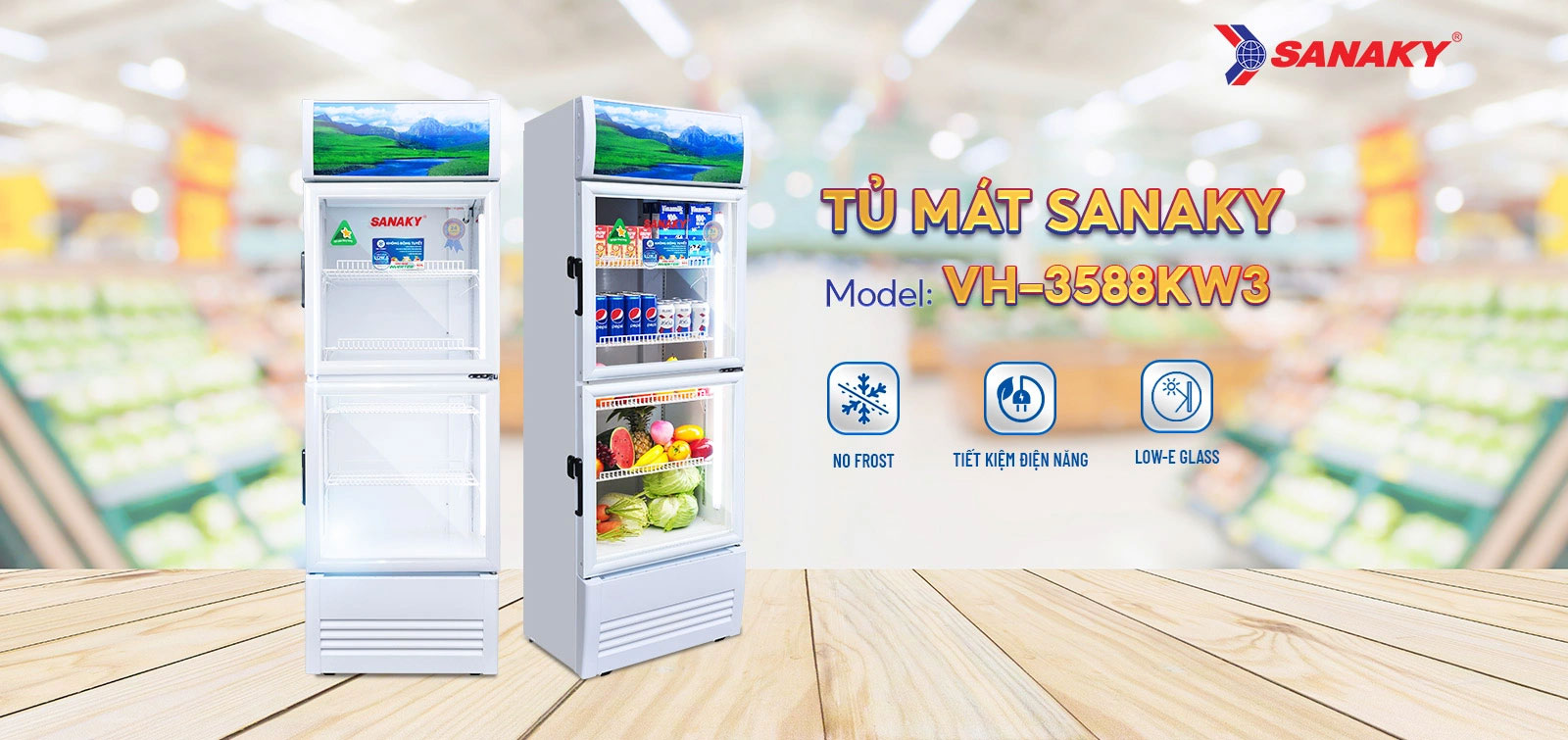 Tủ mát Sanaky VH-3588KW3