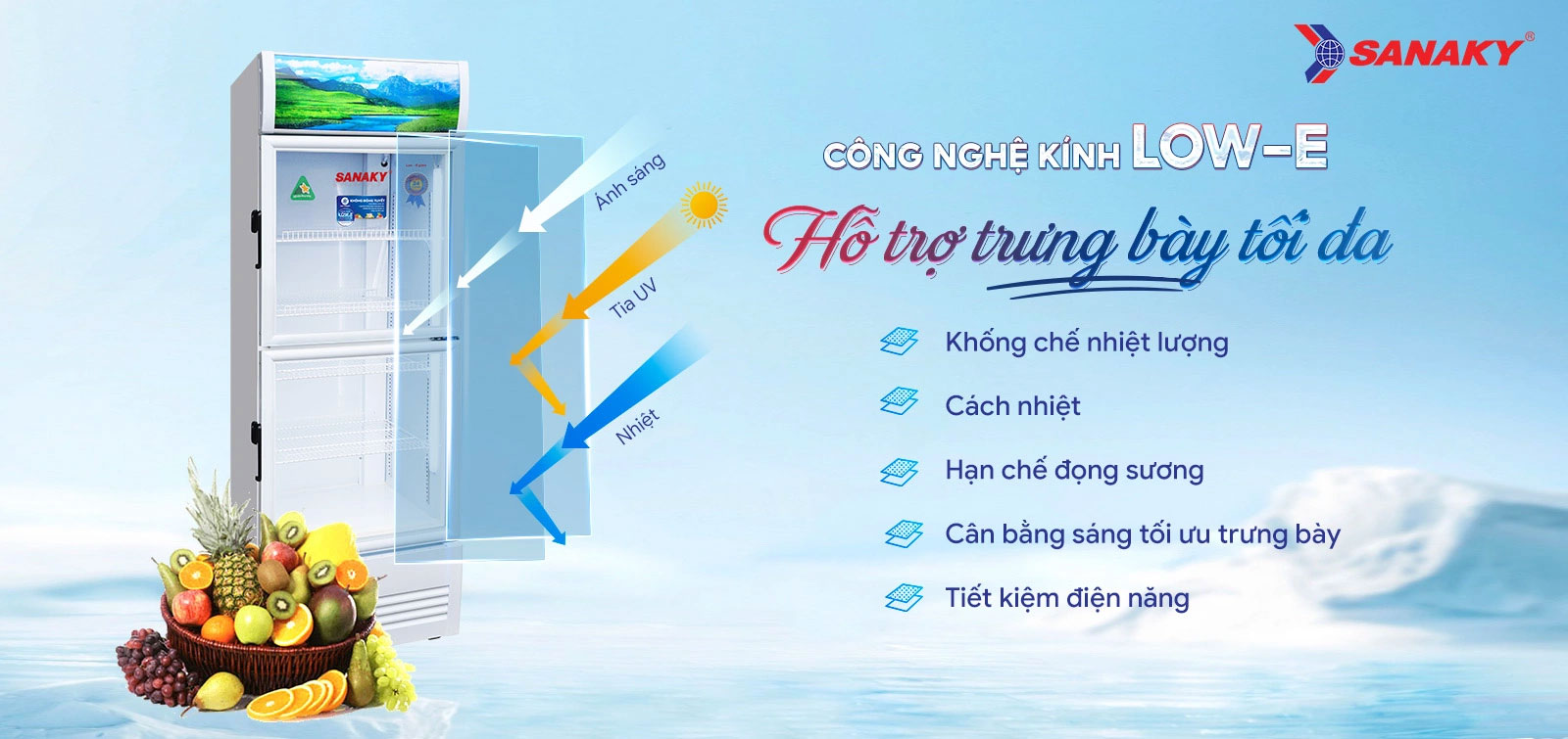 Tủ mát Sanaky VH-4088KW