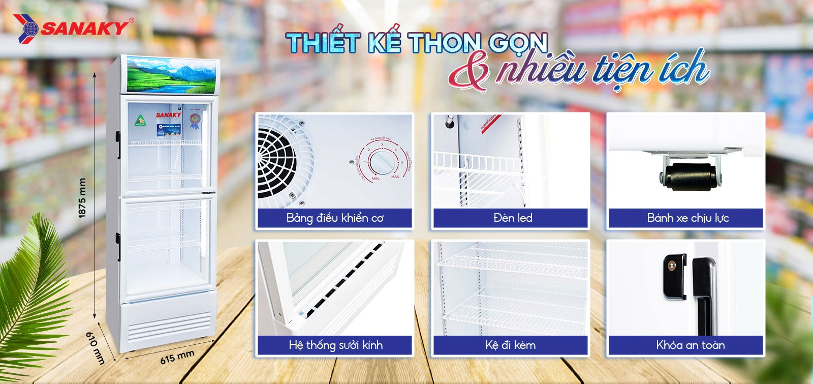 Tủ mát Sanaky 4088KW